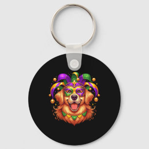 Golden Retriever Dog Costume Outfit Women Men Mard Key Ring