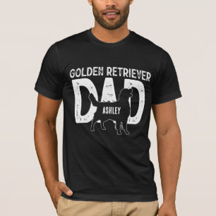 Golden retriever Dog Dad Puppy Dad T-Shirt