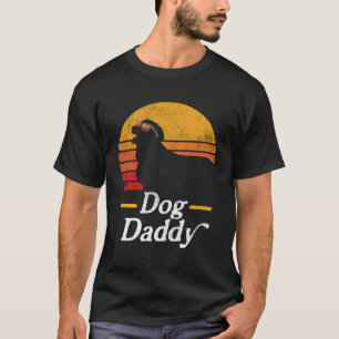 Golden Retriever Dog Daddy Sunglasses Graphic Fath T-Shirt