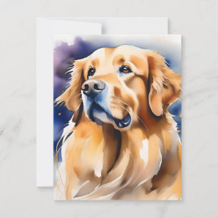Golden Retriever Dog Day D Holiday Card