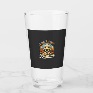 Golden Retriever Dog Don't Stop Retrievin Glass