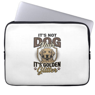 Golden Retriever Dog Hair Vintage Funny Shirt Desi Laptop Sleeve