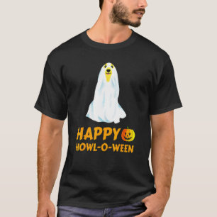 Golden Retriever Dog Halloween Happy Howl O Ween T-Shirt