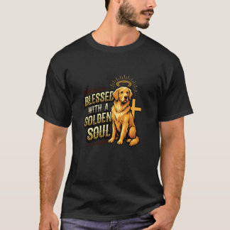Golden Retriever Dog Lover Blessed by A Golden T-Shirt