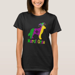 Golden Retriever Dog Lover Mardi Gras Carnival Jes T-Shirt