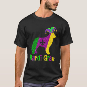 Golden Retriever Dog Lover Mardi Gras Carnival Jes T-Shirt
