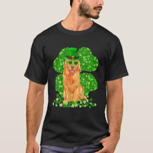 Golden Retriever Dog Lover St Patrick's Day Shamro T-Shirt