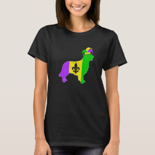 Golden Retriever Dog Mardi Gras Carnivals Funny Pu T-Shirt