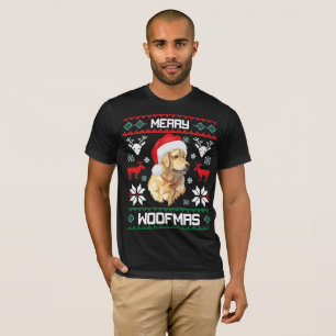 Golden Retriever Dog Merry Woofmas Christmas Shirt