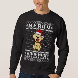 Golden Retriever Dog Merry Woofmas Christmas Sweatshirt