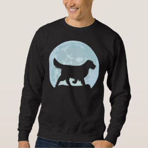 Golden Retriever Dog Moon Silhouette Sweatshirt