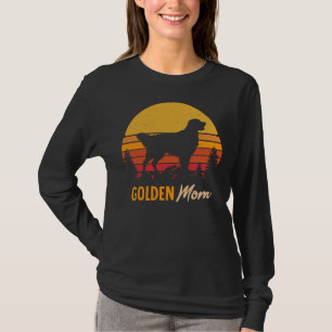 Golden Retriever Dog Mum Vintage Retro 277 T-Shirt