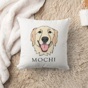 Golden Retriever Dog Personalized  Cushion