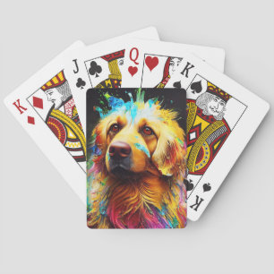 Golden Retriever Dog Pet Cute Adorable Animal Playing Cards