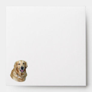 Golden Retriever dog photo portrait Envelope