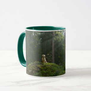 Golden Retriever Dog   Pine Woodland Mug