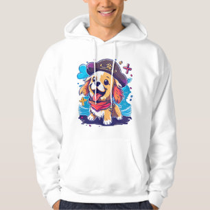 Golden Retriever Dog Pirate Hoodie