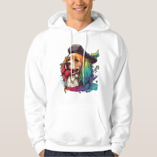 Golden Retriever Dog Pirate Hoodie