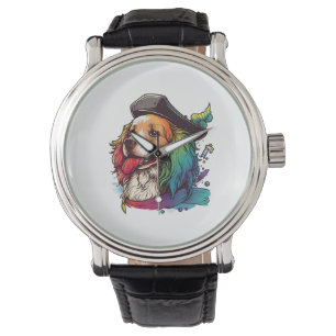Golden Retriever Dog Pirate  Watch