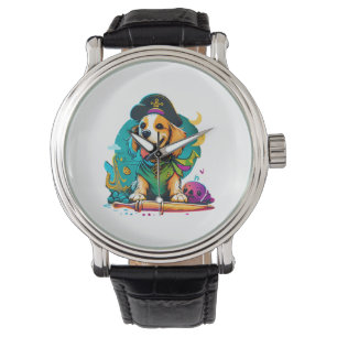 Golden Retriever Dog Pirate   Watch