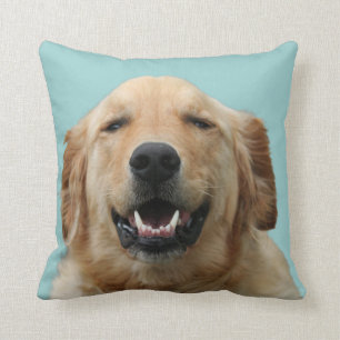 Golden Retriever Dog Portrait Cushion
