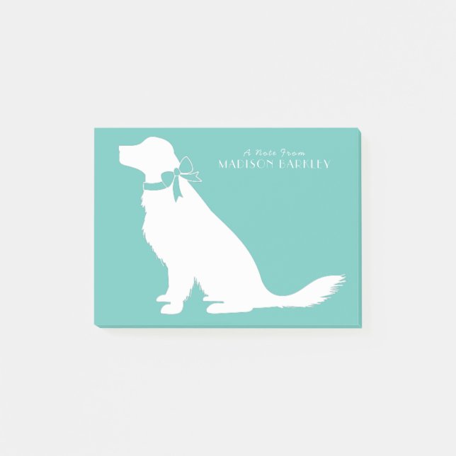 Golden Retriever Dog Puppy Post-it Notes (Front)