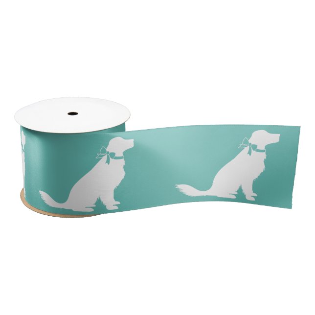 Golden Retriever Dog Puppy Satin Ribbon (Spool)