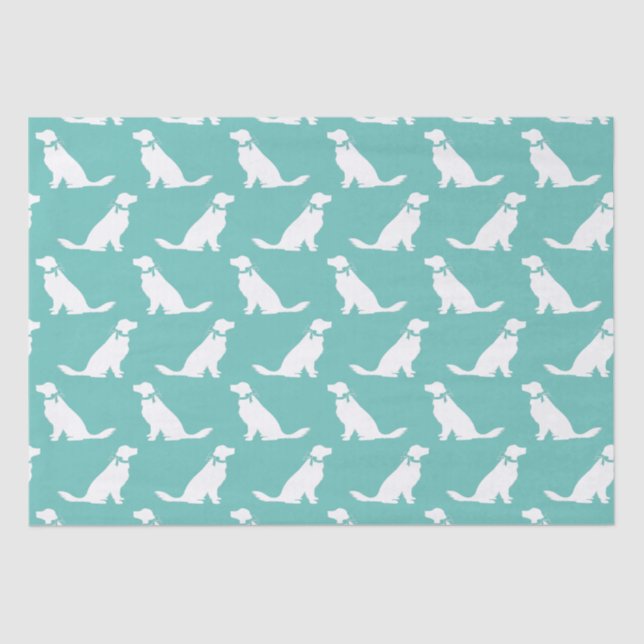 Golden Retriever Dog Puppy Tissue Paper (Front)
