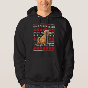 Golden Retriever Dog Santa Ugly  Hoodie