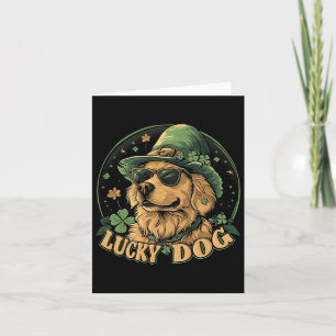 Golden Retriever Dog - St. Patrick's Day Saint Pad Card