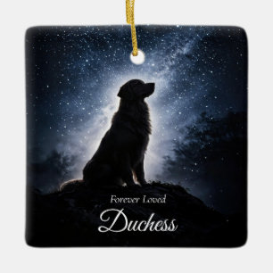 Golden Retriever Dog Sympathy Memorial Ceramic Ornament
