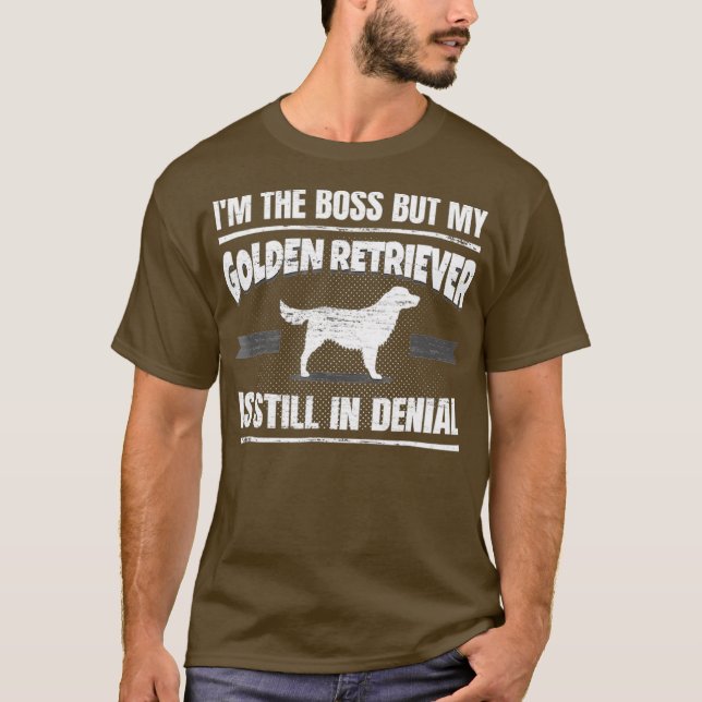 Golden Retriever Dog Training Funny Dog Lover T-Shirt (Front)