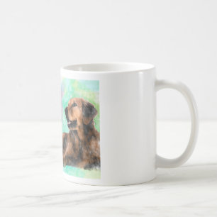 Golden Retriever Dog Water Colour Painting Coffee Mug