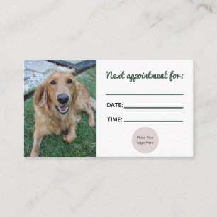 Golden Retriever Doggy Vet Enclosure Card