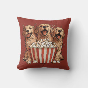 Golden Retriever Dogs Movie Popcorn Bucket Cushion