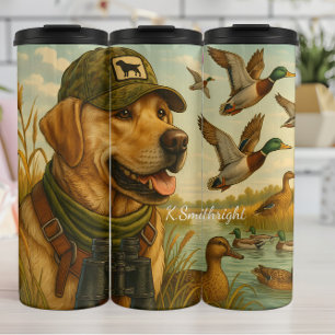 Golden Retriever Duck Hunting Companion Thermal Tumbler