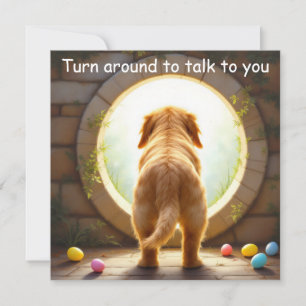 Golden Retriever - Easter Holiday Card