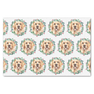 Golden Retriever Elegant Dog Christmas Tissue Paper