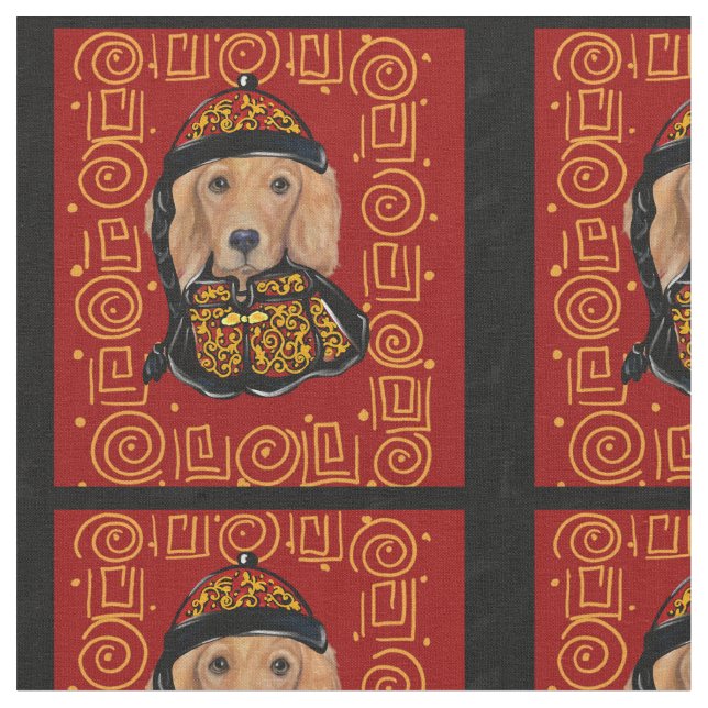 Golden Retriever Fabric (Close Up)