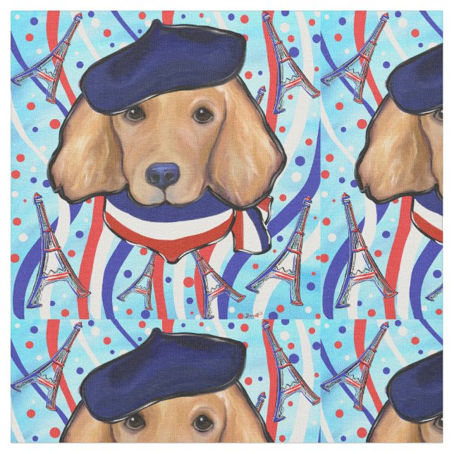 Golden Retriever Fabric (Close Up)