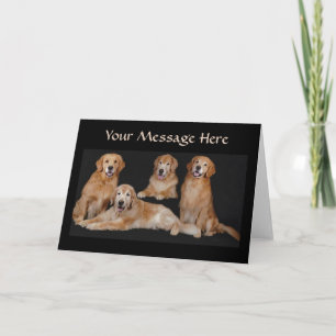 Golden Retriever Family Greeting Card