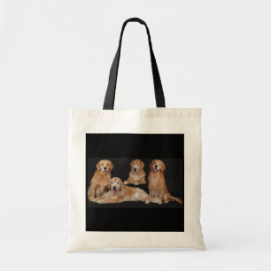 Golden Retriever Family Tote Bag
