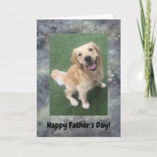 Golden Retriever Father’s Day Card