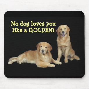 Golden Retriever Father & Son Mousepad