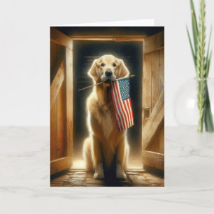Golden Retriever Father's Day Card