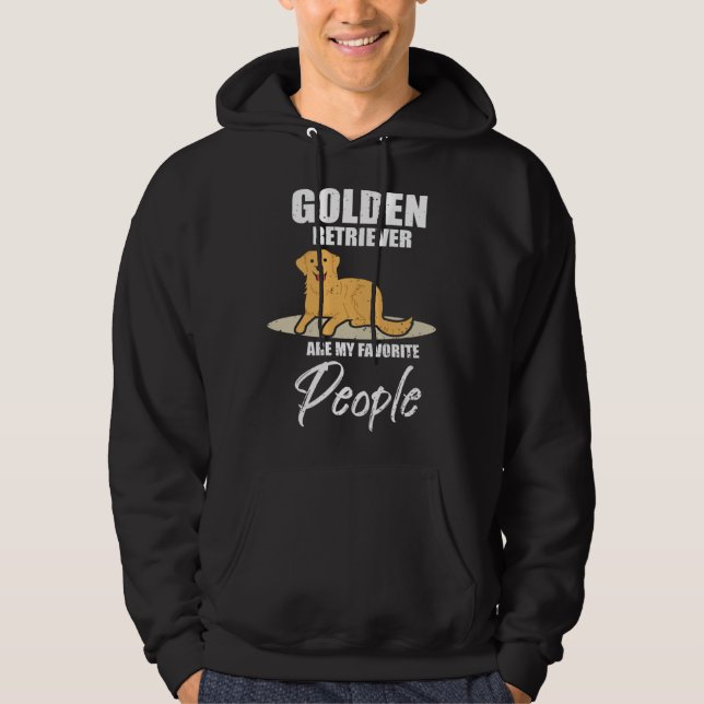 Golden Retriever Favourite People  Dog Hoodie (Front)