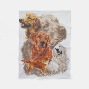 Golden Retriever Fleece Blanket