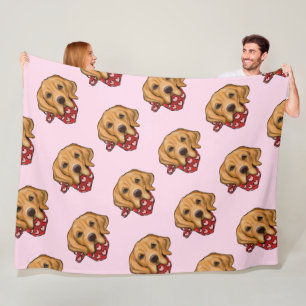 Golden Retriever Fleece Blanket