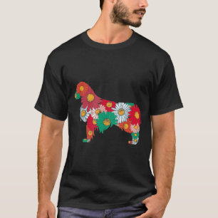 Golden Retriever Flowers-Cute Gardening Goldie Dog T-Shirt