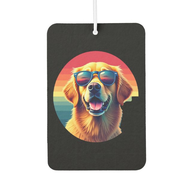 Golden Retriever for Kids Boys Girls Sunglasses Pe Car Air Freshener (Front)